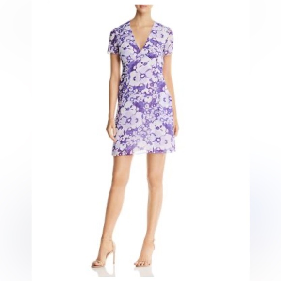 Michael Kors Spring V-Neck Floral Dress NWT - Picture 1 of 7